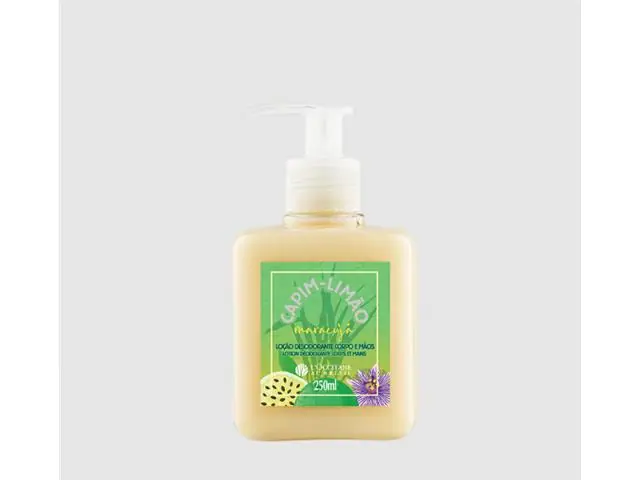 Loção Corpo e Mãos Loccitane Capim Limão e Maracujá 250ml 