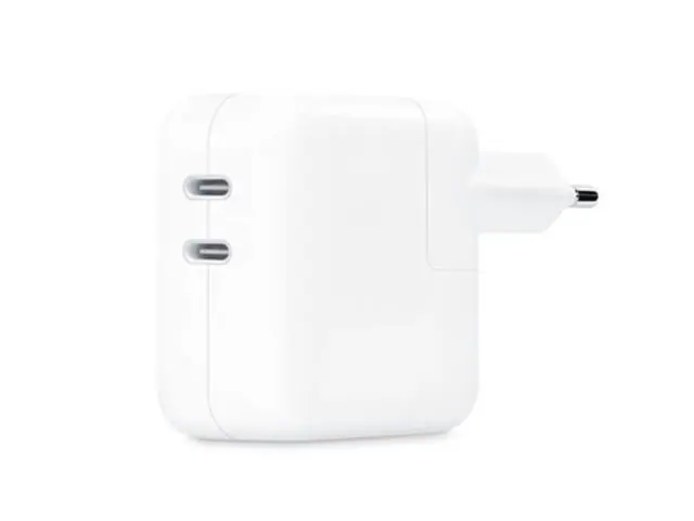 Adaptador de Energia USB-C de 35W com Duas Portas Branco   Apple