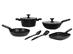 Batería de Cocina Carol Antiadherente Inducción Granito negro 8 piezas - 0