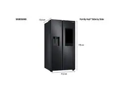 Geladeira Side by Side Samsung 2P FF 585L com Painel   Inox Preto - 1