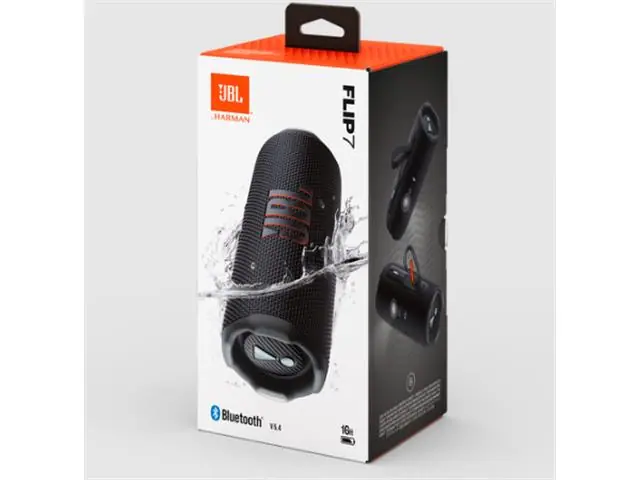 Caixa de Som Bluetooth JBL Flip 7 Black JBLFLIP7BLKBR