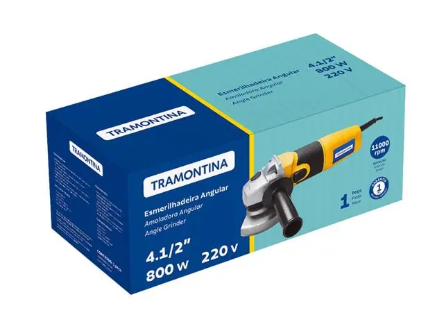Esmerilhadeira Elétrica 800 W 4.1/2" 220 V Tramontina