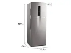 Refrigerador 02 Portas Electrolux Frost Free Inverter 480L Inox - 1