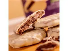 BISCOTTINO C/ COBERTURA CHOCOLATE BRANCO (STEVIA) - 168G - 1