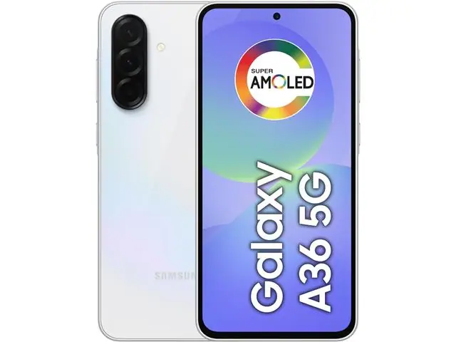 Smartphone Samsung Galaxy A36 5G Branco 128GB Tela 6.7" Câmera Tripla