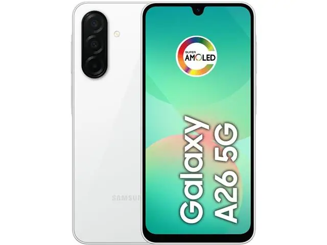 Samsung Galaxy A36 5G Branco 256GB, 8GB RAM, Câm. 50MP, Tela 6.7"