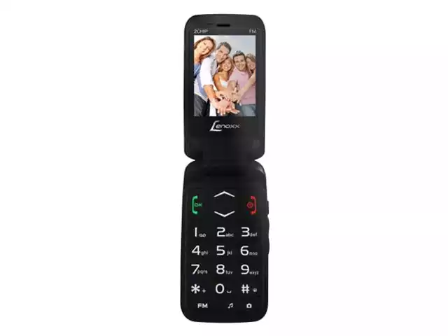 Celular Flip Dual Chip Lenoxx CX-908 Preto