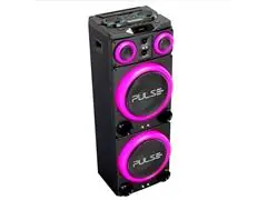Caixa de Som Pulse Torre Double SP515 15 pol" LED Bluetooth- 3500w