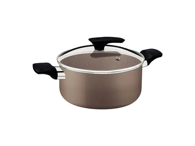 Caçarola Tramontina Milazzo Antiaderente Starflon Max Amêndoa 28 cm