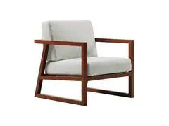 Poltrona Tramontina Lanati em Madeira Jatobá FSC com Encosto de Corda - 0