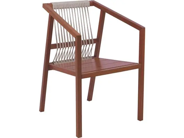 Cadeira Tramontina Lanati em Madeira Jatobá FSC com Braços e Encosto d