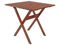 Mesa Dobrável Tramontina Lanati Quadrada em Madeira Jatobá 80 cm FSC - 0