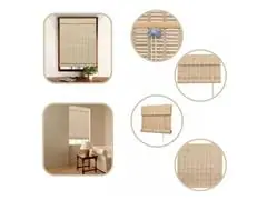 Colecao Bauhaus Persiana Rolo Bambu 140X160 Cor Honey Mapple