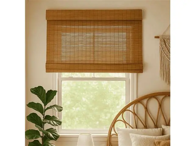 Colecao Hanoy Persiana Rolo Bambu 100X220 Cor Cedro