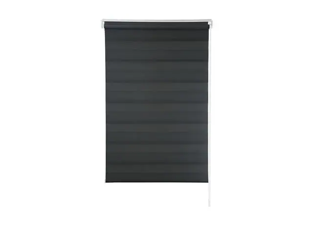 Zebra Persiana Rolo Dupla 140X160 Preta