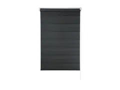 Zebra Persiana Rolo Dupla 140X160 Preta - 0