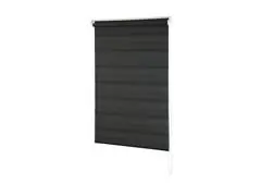 Zebra Persiana Rolo Dupla 140X160 Preta - 1