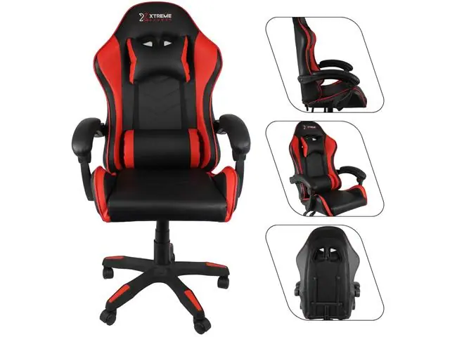 Cadeira Xtreme Gamers Cinesis Ny Preta E Vermelha Na
