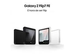 Smartphone Samsung Galaxy ZFlip7 FE 5G Dobrável6.7"256GB 50+10MP Preto - 3