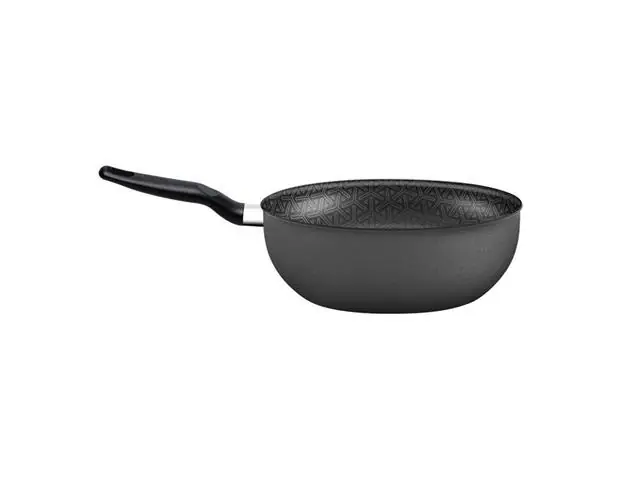 Frigideira Wok Rochedo Robusta Grafite 25cm