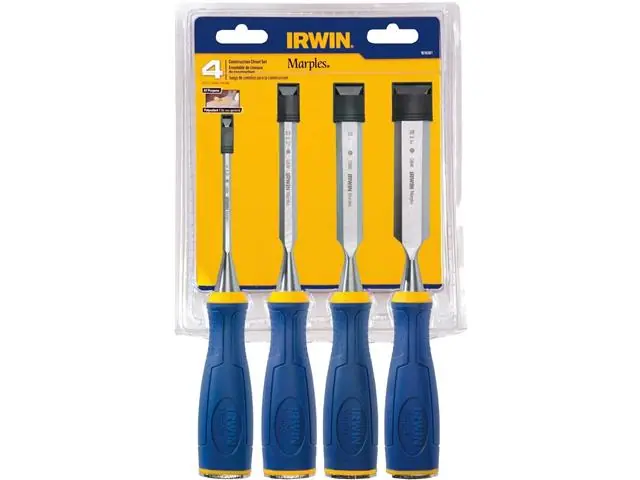 Jogo de Formões Irwin 1/4 a 1" para Construção