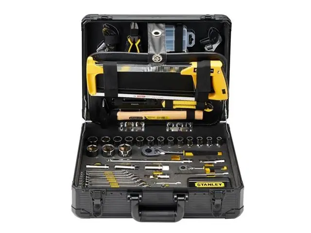 Jogo de Ferramentas Stanley 141 Peças para Manutenção