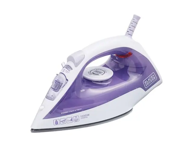 Ferro a Vapor Black+Decker Base Antiaderente 110V