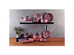 JOGO DE PANELAS TRAMONTINA LINZ ANTIADERENTE STARFLON MAX ROSA 10P - 2