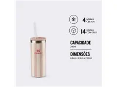 Can Cooler Slim Stanley com Tampa Peach Whip Cabana Gloss 0,29L - 4