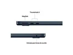 MacBook Air Apple 13.6"M4 GPU 10 Núcleos Cam 12MP 16GB RAM 512GB Preto - 2