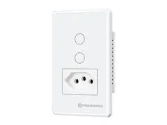 Interruptor Inteligente 2 Canais c/tomada (TP1012B) - 1