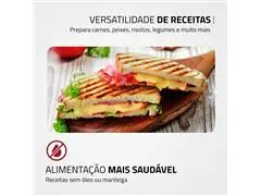 Grill Elétrico Mondial PG-01-RC Master Press Inox Red 220V - 2