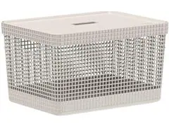 Cesto Organizador Ou 20L Com Tampa Linha Grid - 0