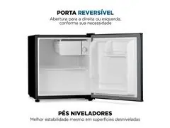 Frigobar Mondial 46L Porta Reversível Preto 110V - 4