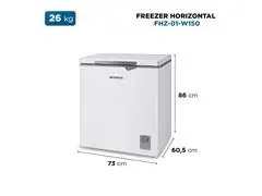 Freezer Horizontal 150L Mondial Branco 220V - 6