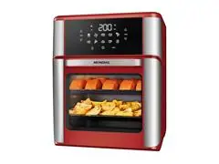Fritadeira Air Fryer Forno Oven 12L Mondial Vermelho/Inox 2000W 110V