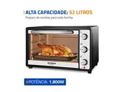 Forno Elétrico 52L Grand Family II Mondial Preto/Inox 1800W 220V - 1