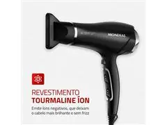 Secador de Cabelos Mondial Preto/Cromado Prata 2000W 220V - 2