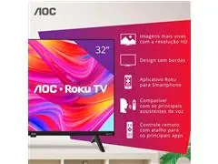 Smart TV AOC 32" HD Roku - Wi-Fi, HDMI, USB - 6