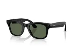 Óculos Ray-Ban Meta Wayfarer Shiny Black | G15 Green