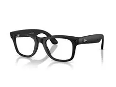 Óculos Ray-Ban Meta Wayfarer Matte Black | Transitions Gray - 1