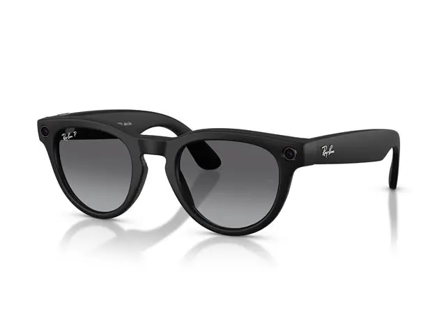 Óculos Ray-Ban Meta Headliner Matte Black | Polar Gradient Graphite