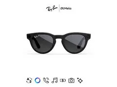 Óculos Ray-Ban Meta Headliner Matte Black | Polar Gradient Graphite