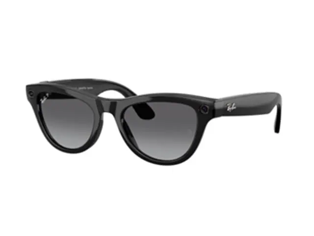 Óculos Ray-Ban Meta Skyler Shiny Black | Polar Gradient Graphite