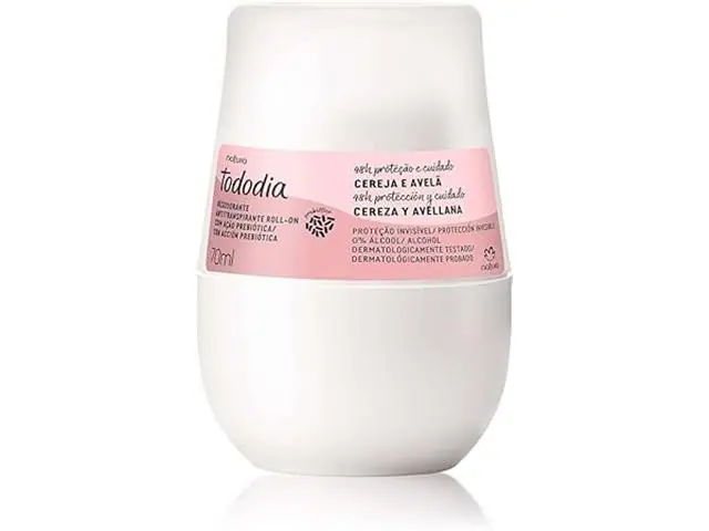 Desodorante Roll-on Antitranspirante Tododia Cereja e Avelã
