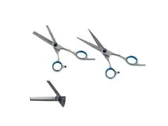 Kit Tesoura Profissional Gadnic Corte Polimento Desfiadeira 6.0 - 5