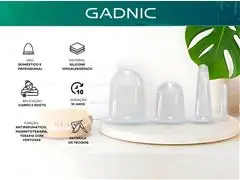 Ventosa de Silicone 4 Copos Gadnic Para Rosto Corpo A Vacuo - 1