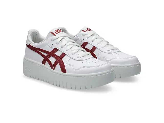 Tênis Asics Japan S Pf White/Brisket Red Fem
