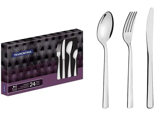 Faqueiro Tramontina Oslo Aço Inox Facas Mesa Alto Brilho 24pçs