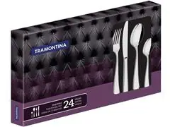 Faqueiro Tramontina Oslo Aço Inox Facas Mesa Alto Brilho 24pçs - 2